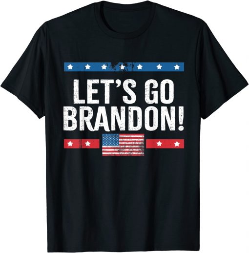 Funny FJB Chant Biden Lets Go Brandon Let's go Brandon USA Flag Shirts