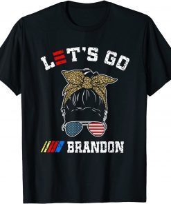 Funny FJB Let’s Go Brandon Conservative US Flag Gift T-Shirt