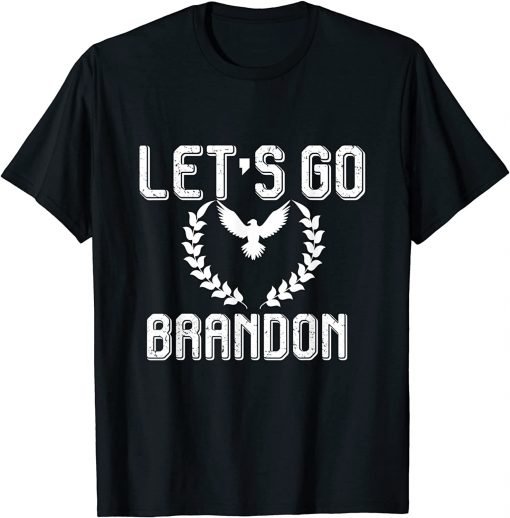 2021 Vintage Let’s Go Brandon American Flag Eagle Anti Biden Political T-Shirt
