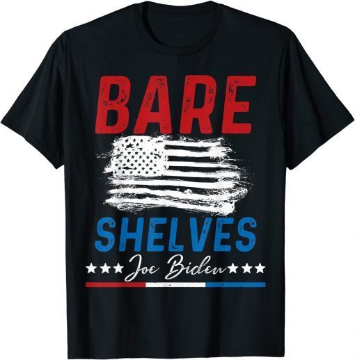 T-Shirt Bare Shelves Biden Funny Christmas Meme