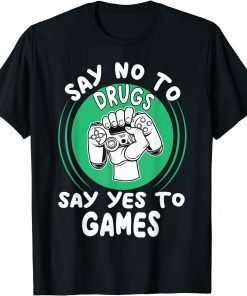 Classic Red Ribbon Squad Week Say No To Say Yes To Video Games T-Shirt