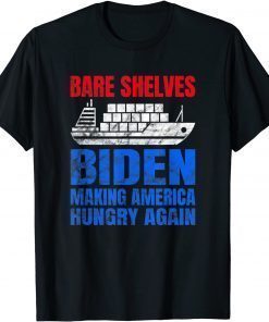Funny Bare Shelves Biden Anti Biden Pro Trump Let's Go Brandon Tee Shirts