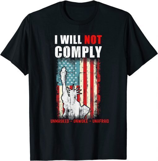 Classic Defiant Patriot Conservative Medical Freedom T-Shirt