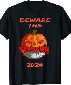 SCARY POLITICAL HALLOWEEN TRUMP PUMPKIN TRUMPKIN 2024 GIFT TEE Shirt