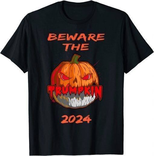 SCARY POLITICAL HALLOWEEN TRUMP PUMPKIN TRUMPKIN 2024 GIFT TEE Shirt