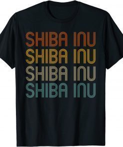2021 Vintage Colors Shiba Inu Shib Coin Men Crypto Hodl T-Shirt