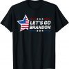 Classic Retro Let's go Brandon Conservative American Flag T-Shirt