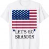 Classic Let's Go Brandon Tee Conservative Anti Liberal US Flag Shirts