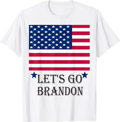 Classic Let's Go Brandon Tee Conservative Anti Liberal US Flag Shirts