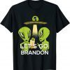 2021 Let's Go Brandon Shirt Ugly Christmas Aliens Fun Anti Biden T-Shirt