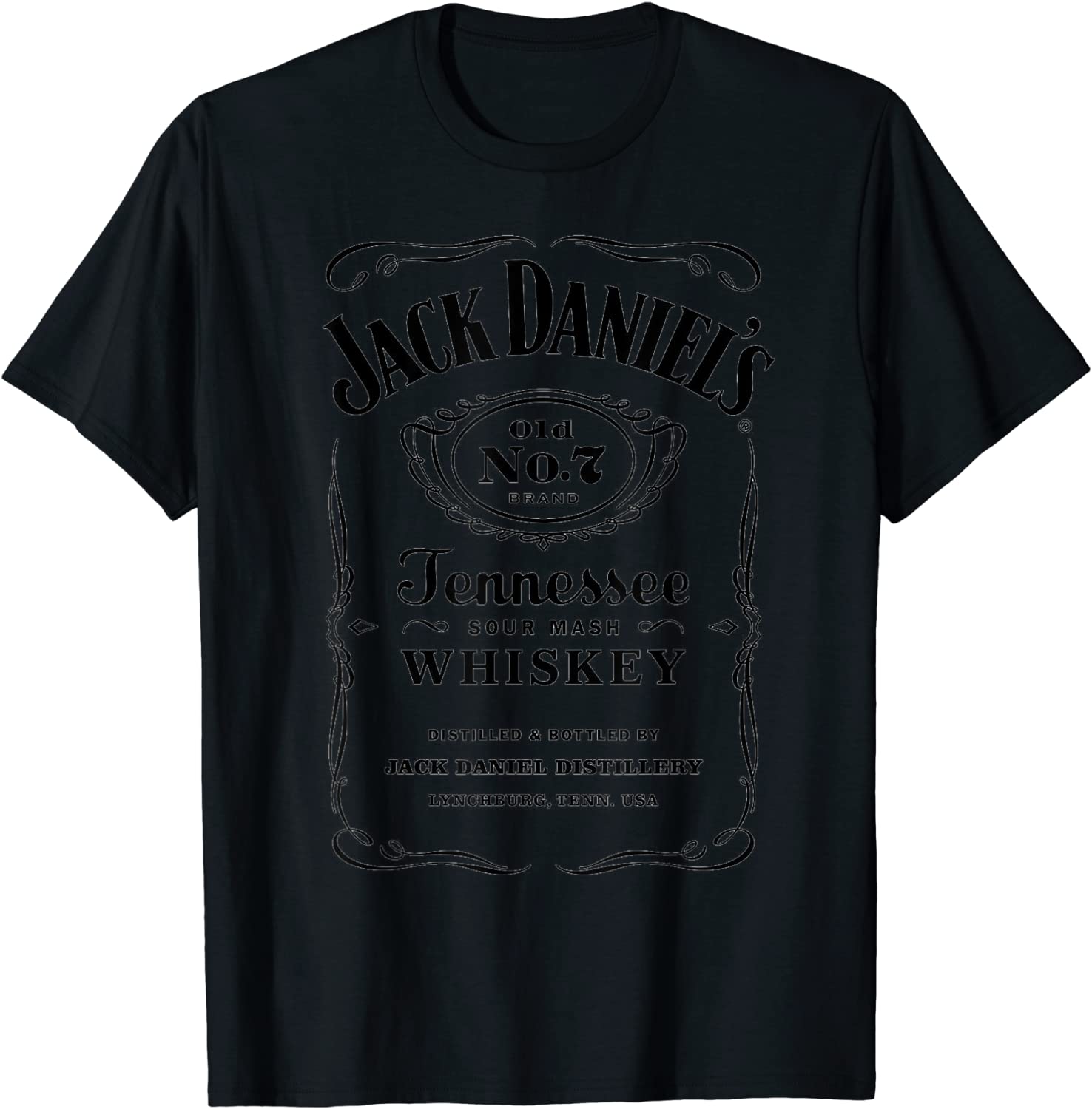 Official Jack Daniels No7 Whiskey TShirt