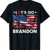 Classic Let's Go Brandon Joe Biden Impeach 46 USA Flag T-Shirt