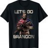 2021 Let Go Brandon, Combat Uniform, Anti Biden, Veteran Apparel T-Shirt