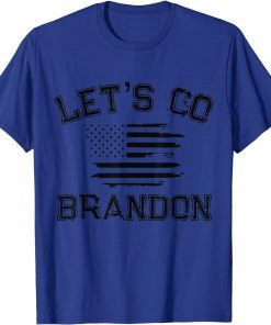 2021 Let's Go Brandon Funny Anti Biden US Flag Political Anti Biden Gift T-Shirt