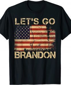 Let's Go Brandon USA Flag Vintage, Impeach Biden Costume T-Shirt