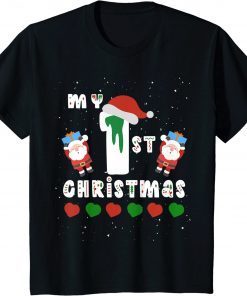 T-Shirt Kids Kids First Christmas Baby Child 1st Xmas Idea