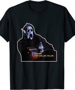 Nothing Just Chillin Killin Scream Ghost Watch Horror Movie T-Shirt