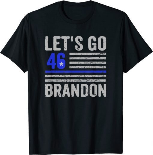 Official Let's Go Brandon Tee Conservative Anti Liberal US Flag T-Shirt