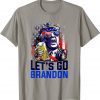 Funny Trump Drinking Beer Let's Go Brandon Conservative T-Shirt