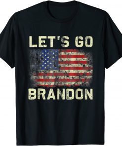Official Let's Go Brandon Tee Conservative Anti Liberal US Flag T-Shirt
