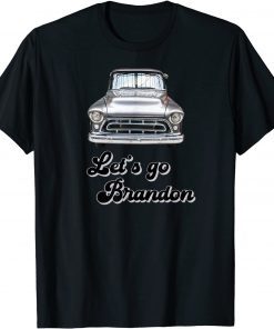 T-Shirt Let's Go Brandon Hotrod 55 Vintage Race Christmas Anti Biden