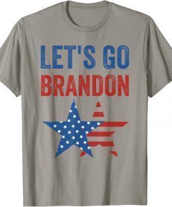 Official let's go brandon funny men women vintage US flag Anti Biden T-Shirt