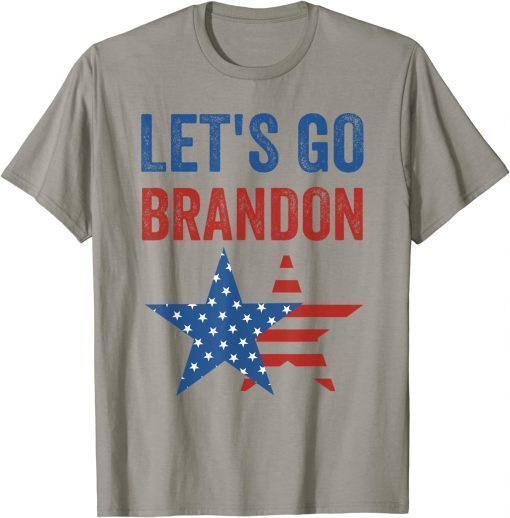 Official let's go brandon funny men women vintage US flag Anti Biden T-Shirt