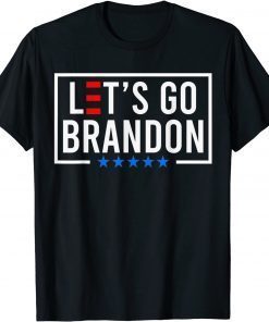 FJB Chant Let's Go Brandon Joe Biden Chant Impeach Biden USA Flag T-Shirt