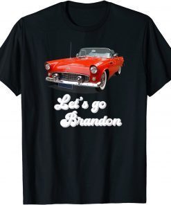 Official Let's Go Brandon Hotrod 55 Vintage Race Christmas Anti Biden T-Shirt