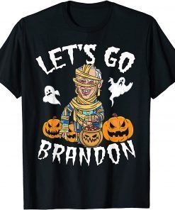 Halloween Jokes Pumpkin Boo Funny Joe Biden Let's Go Brandon Gift Tee Shirt