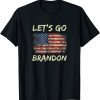 Classic Let's Go Brandon Tee Conservative Anti Liberal US Flag TShirt