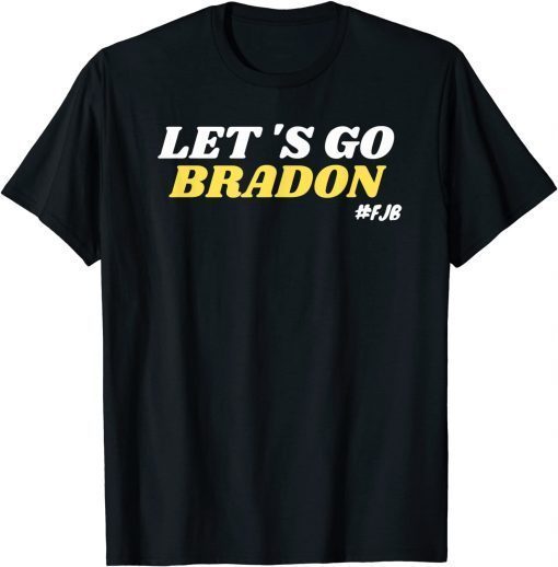 2021 Let's Go Brandon American Flag Retro Vintage T-Shirt