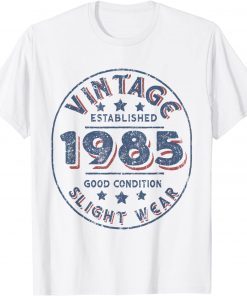 Vintage established 1985 36th Birthday Party Retro Men T-Shirt