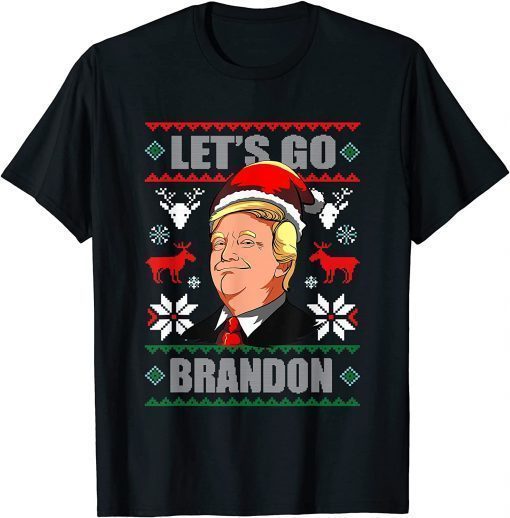 Classic Let's Go Branson Brandon Conservative Funny Santa Trump T-Shirt