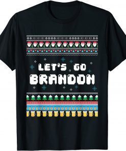 2021 Let's Go Brandon Impeach 46 Anti Biden Chant Ugly Christmas T-Shirt