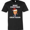 TShirt Donald Trump Funny Humor Joke Ugly Christmas Make Christmas Great Again Gift