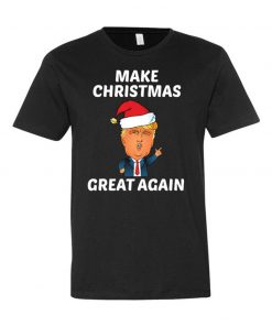TShirt Donald Trump Funny Humor Joke Ugly Christmas Make Christmas Great Again Gift
