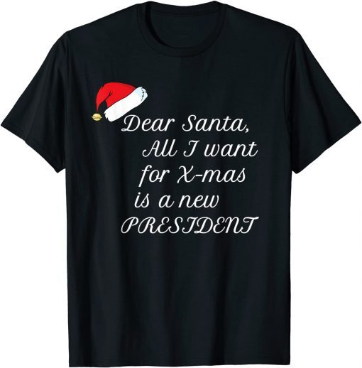 Official All I want for Christmas is a new president Vintage Sweater T-Shirt