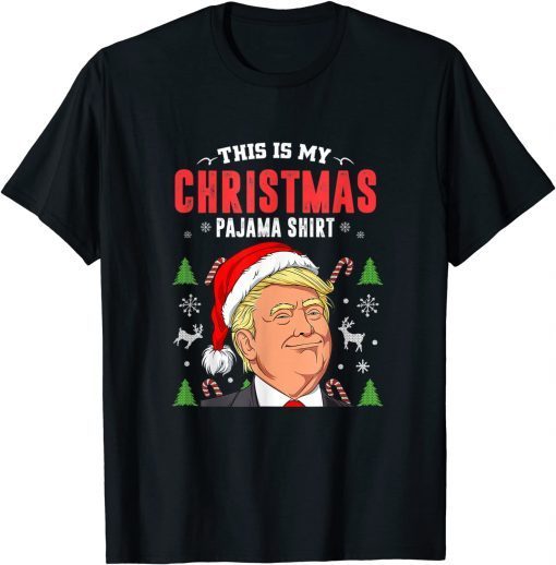 2021 This Is My Christmas Pajama Trump Xmas Men Women 2021 T-Shirt