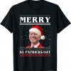 T-Shirt Anti Biden Merry St. Patricks Day Biden Santa Ugly Christmas