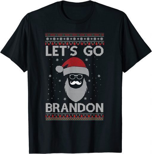 Classic Let's Go Brandon Joe Biden Funny Humor Christmas Shirt T-Shirt