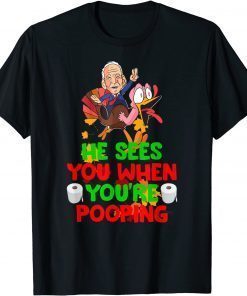 Classic Poopy Pants He Sees you when you're pooping Biden TShirt