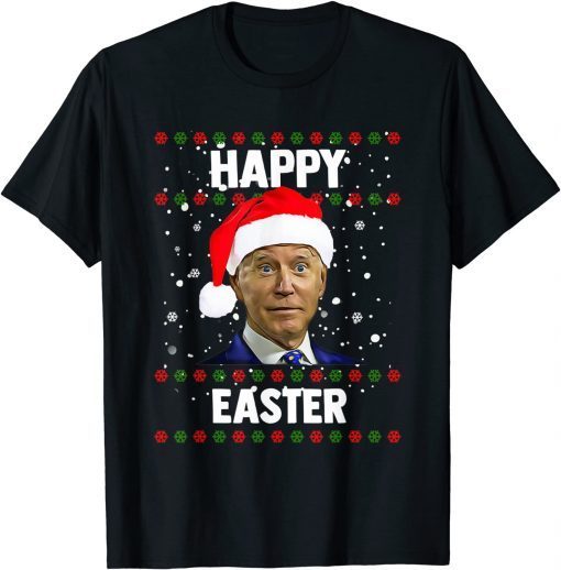 Santa Joe Biden Happy Easter Ugly Christmas Sweater TShirt