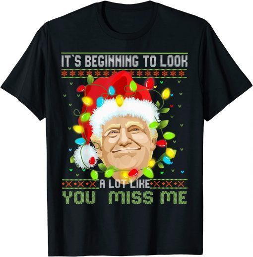 T-Shirt Let's Go Brandon Trump Ugly Christmas Trump 2024