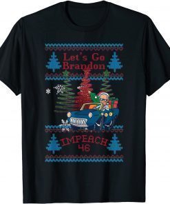 Funny Jingle Joe Biden Santa Impeach 46 Go Brandon USA Christmas Shirts