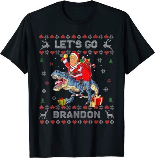 Trump Sarcastic Lets Go Branson Ugly Christmas Pajama Tee Shirts