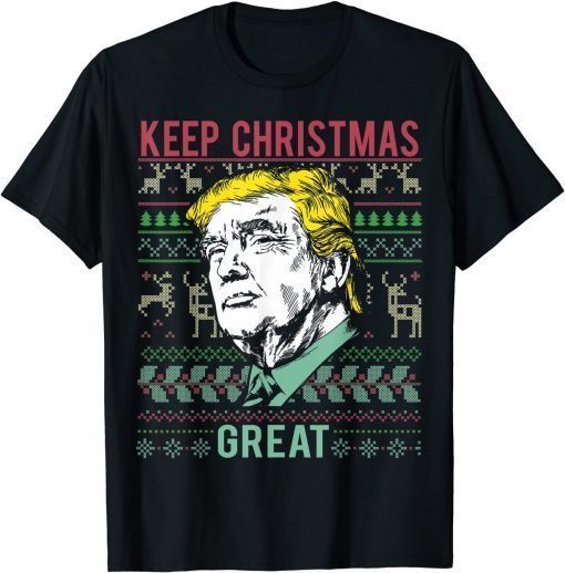 Trump Ugly Sweater Design for Christmas Unisex T-Shirt