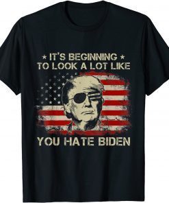 2021 It's Beginning to Look A Lot Like You Hate Biden Trump T-Shirt