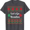 Christmas Funny Let's Go Brandon Ugly Christmas Sweater Funny T-Shirt