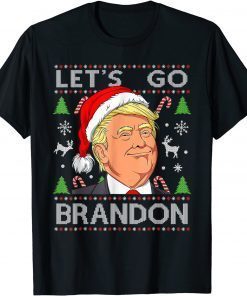 Funny Let's Go Brandon Trump Ugly Christmas Sweater T-Shirt